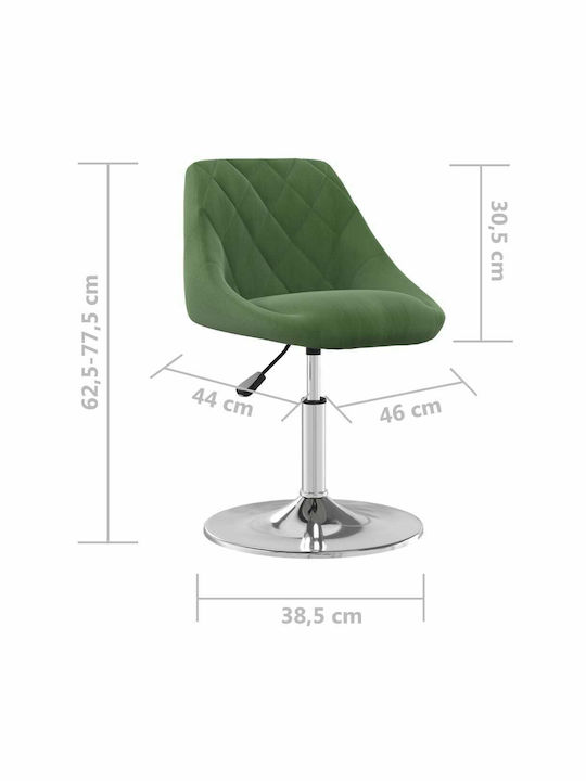 Rotating Chair Visitor Dark green 46x44x62.5cm 4pcs
