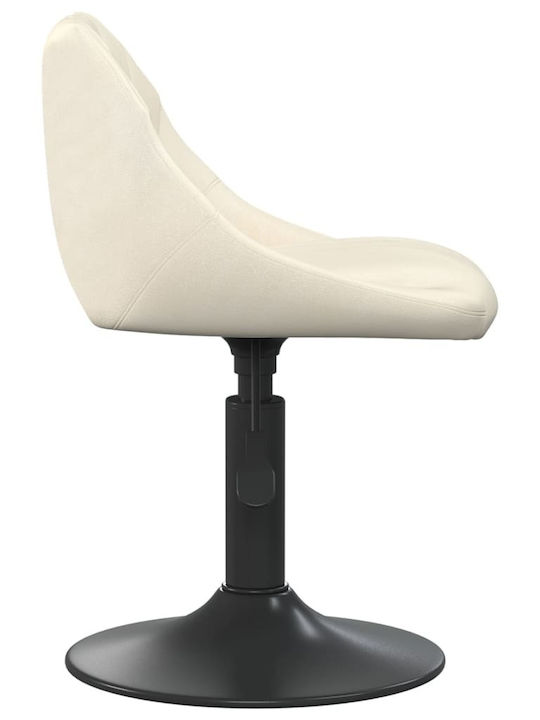 Swivel Visitor Chair Κρεμ 46x44x62.5cm