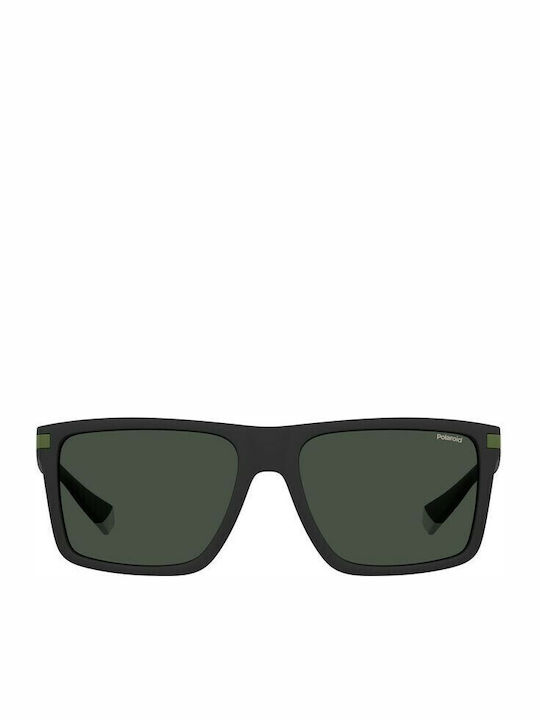 Polaroid Men's Sunglasses with Black Plastic Frame and Green Polarized Lens PLD2098/S 7ZJ/M9
