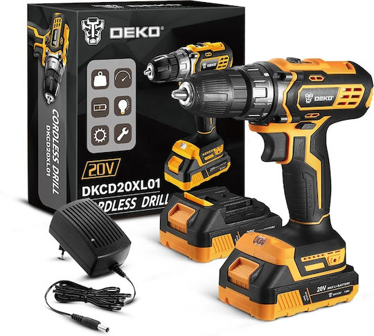 Deko Δραπανοκατσάβιδο Μπαταρίας Brushless 20V 2x2Ah