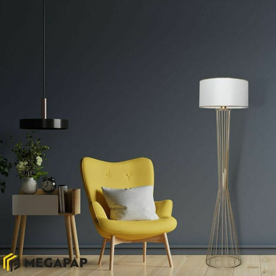 Megapap Clarke Φωτιστικό Δαπέδου Υ155εκ. Λευκό Megapap Clarke Φωτιστικό Δαπέδου Υ155εκ. Λευκό