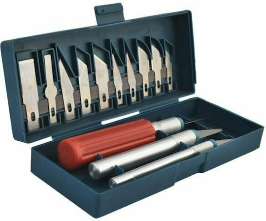 Iso Trade Set Präzisionsschneider Skalpelle mit Metallisch Körper