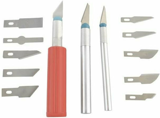 Iso Trade Set Präzisionsschneider Skalpelle mit Metallisch Körper