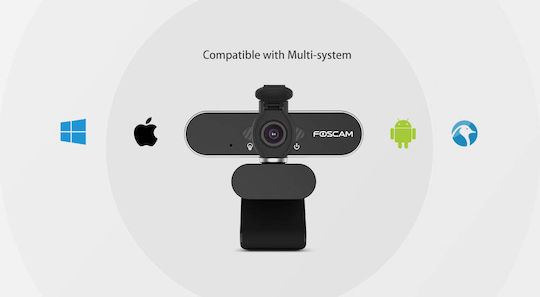 Foscam W21 Уеб камера Full HD 1080p с автофокус Черен