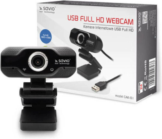 Savio CAK-01 Full HD 1080p Web Camera with Autofocus