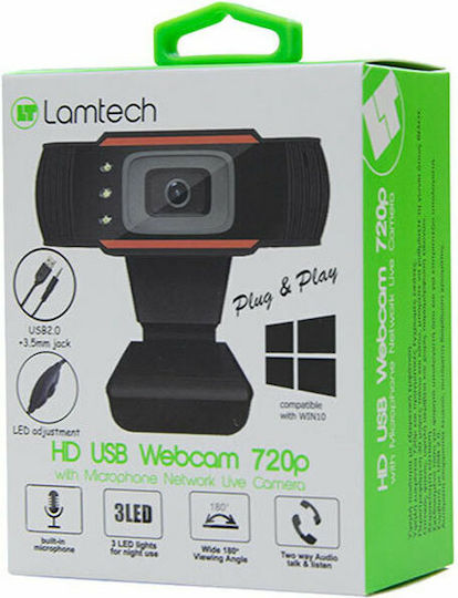 Lamtech Camera Web HD 720p Portocaliu LAM021486