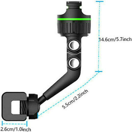 Ease Your Life Gerätehalterung Auto 4-6.9 Zoll mit verstellbaren Haken Schwarz BΥ0067
