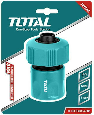 Total THHCS63402 Quick Connector Water Pipe With Stop Valve 3/4"