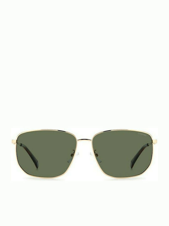 Polaroid Sonnenbrillen mit Gold Rahmen und Grün Polarisiert Linse PLD2120/G/S J5G/UC