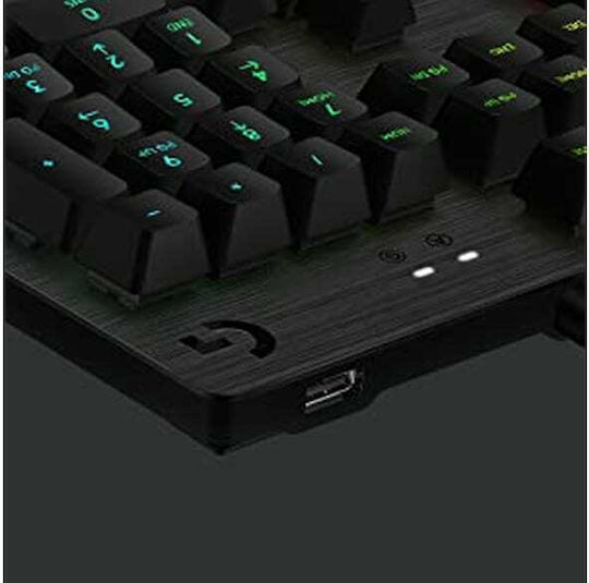 Logitech G512 Gaming Mechanical Keyboard with GX Brown switches and RGB lighting (English US)