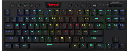 Redragon K621 Horus Gaming Μηχανικό Πληκτρολόγιο Tenkeyless με Custom Red διακόπτες και RGB φωτισμό (Αγγλικό US)