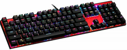 Motospeed Inflictor CK104 Gaming Mechanical Keyboard with Outemu Red switches and RGB lighting (English US) Red