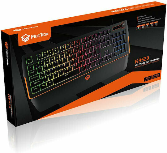 Meetion K9520 Gaming Πληκτρολόγιο με RGB φωτισμό (Αγγλικό US)