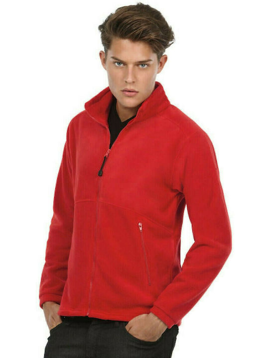 B&C FU703 Ιcewalker Ανδρική Ζακέτα Εργασίας Fleece Κόκκινη