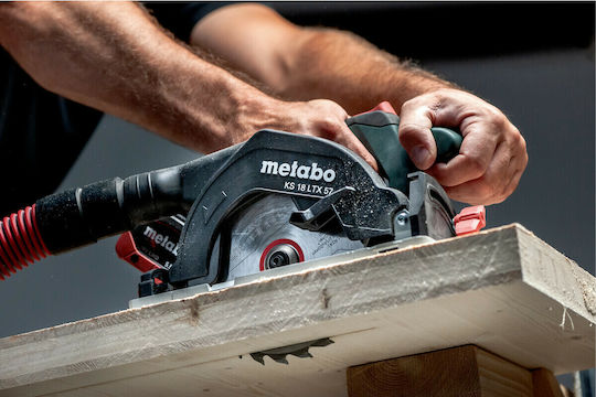 Metabo KS 18 LTX 57 Δισκοπρίονο 18V 2x8Ah με Σύστημα Αναρρόφησης