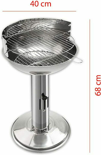 Indoba Rostfreier Stahl Holzkohlegrill 38cmx38cm
