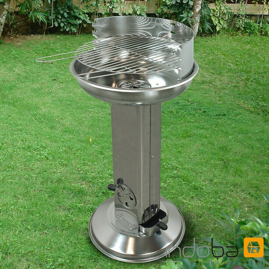 Indoba Rostfreier Stahl Holzkohlegrill 38cmx38cm