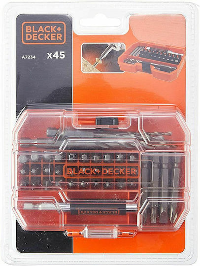 Black & Decker Satz 45 Bohrer mit Zylindrischem Schaft