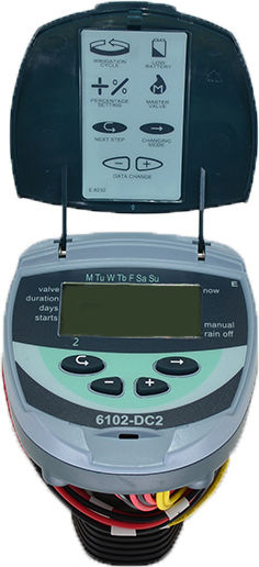 Galcon DC Irrigation Programmer for Manhole with Battery 2 Stops