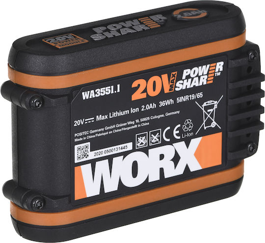 Worx WX856 Полираща Машина 20V 1x2Ач със Скорост 3000rpm и Регулиране на Оборотите