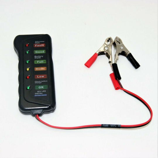 Rolinger AU-TO-3223 Analoge Batterietester mit Krokodilklemmen