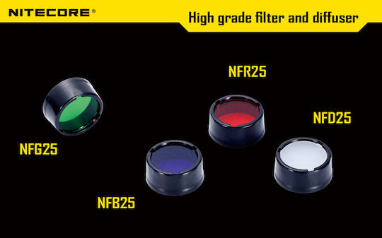 NiteCore NFG25 Φίλτρο Φακού Πράσινο