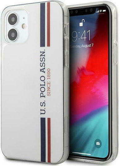 U.S. Polo Assn. Tricolor Back Cover Πλαστικό Λευκό (iPhone 12 mini)