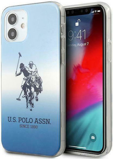 U.S. Polo Assn. Gradient Collection Back Cover Σιλικόνης Μπλε (iPhone 12 mini)
