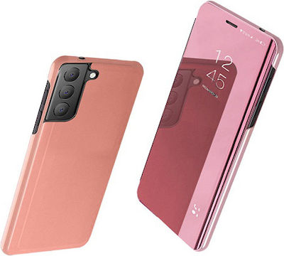 Hurtel Clear View Plastic Book Pink (Galaxy S21 FE 5G)