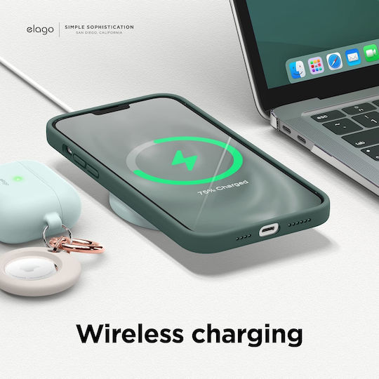 Elago Soft Back Cover Silicon 0.2mm Midnight Green (iPhone 13 Pro Max)