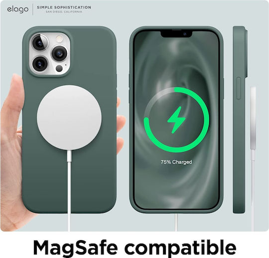Elago Soft Back Cover Silicon 0.2mm Midnight Green (iPhone 13 Pro Max)