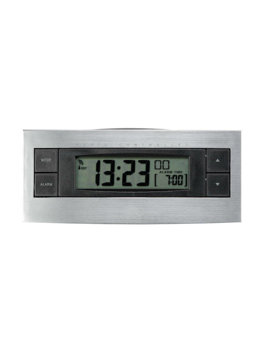 TFA TFA Digital Tabletop Clock Plastic with Silver Alarm Clock 60.2511