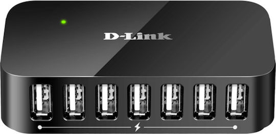 D-Link DUB-H7 D1 v1 USB 2.0 Hub 7 Ports with USB-A Connection