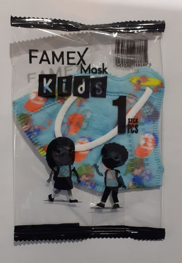 Famex Μάσκα Προστασίας FFP2 NR για Παιδιά με Παιχνίδια 10τμχ