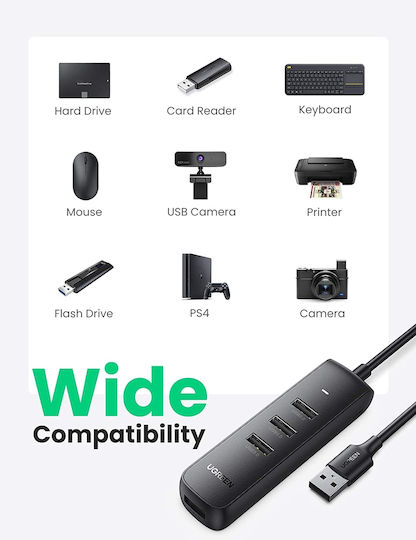 Ugreen CM416 Hub 4 Ports USB 3.0 with USB-A Connection