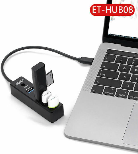 Earldom Hub 4 Porturi USB 3.1 Cu Conectare USB-C