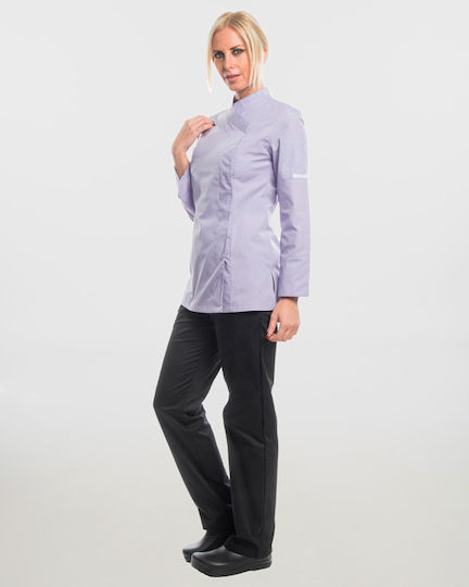 Ayo Coat Chef Female Lilac with Long Sleeve Dea