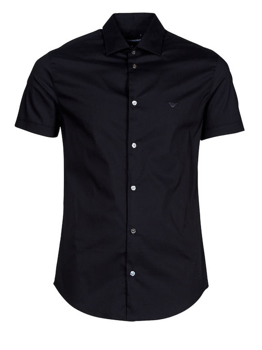 Cu mânecă scurtă Cămașă Negru