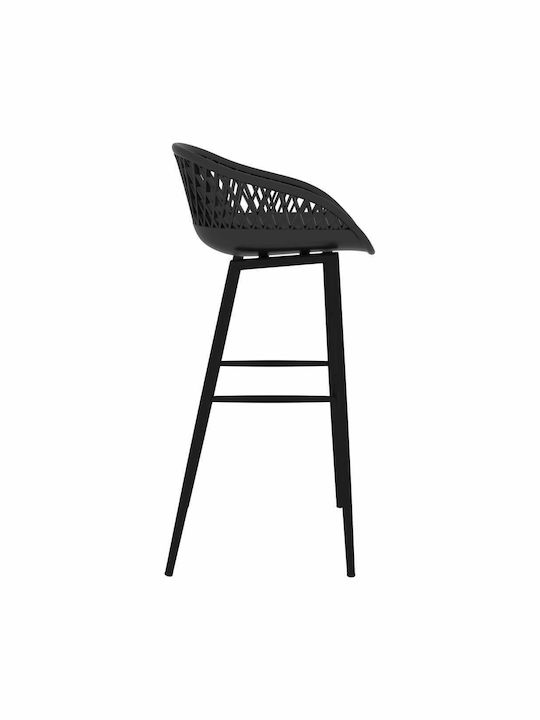 vidaXL Outdoor Bar Set 7 Pieces Black