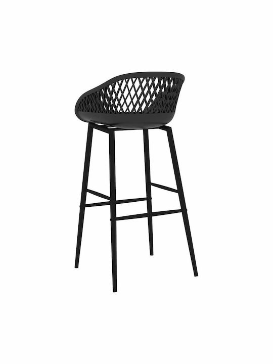 vidaXL Outdoor Bar Set 7 Pieces Black
