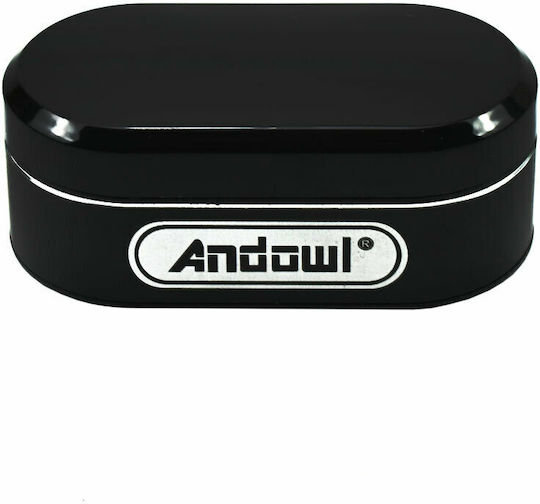 Andowl Q-E7S In-ear Bluetooth Handsfree Earphones with Charging Case Black