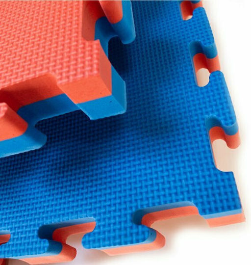Viking Double Sided Red/Blue Puzzle Gym Mat 100x100x2.5cm 1 Piece