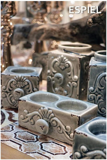 Espiel Felinar Ceramică De masă Bej 11x10.5x9.5buc 1buc