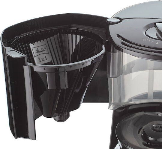 Melitta Enjoy Top Timer Προγραμματιζόμενη Καφετιέρα Φίλτρου 1000W Black