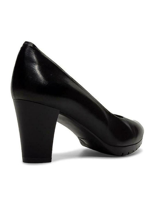 Anatomic Leather Black Medium Heels Diana Four 5