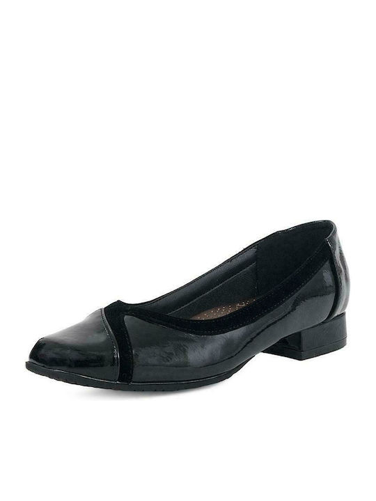 B-Soft Anatomic Patent Leather Ballerinas Black