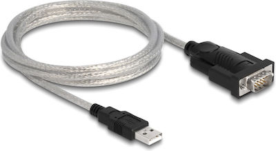 DeLock Cable USB-A to RS232 25-pin male / RS232 9-pin male 1.8m (61314) 1pcs