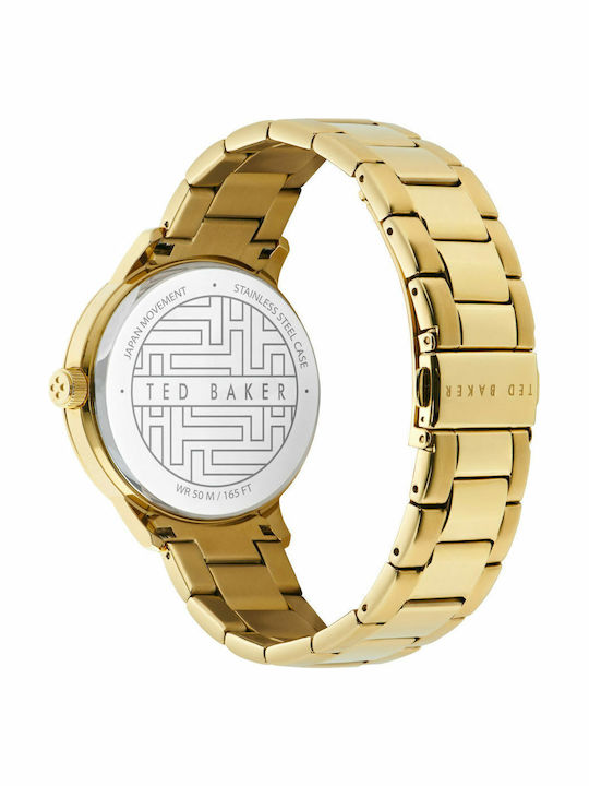 Ted Baker Cosmop Men's Watch 42mm Battery with Gold Metal Bracelet