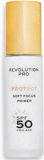 Revolution Beauty Protect Soft Focus Grundierung SPF50 Primer Gesicht in Cremiger Form mit 50LSF 27ml