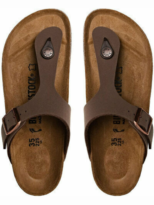 Gizeh Birko-Flor Nubuck Women's Anatomic Sandals Mocha Narrow Fit
